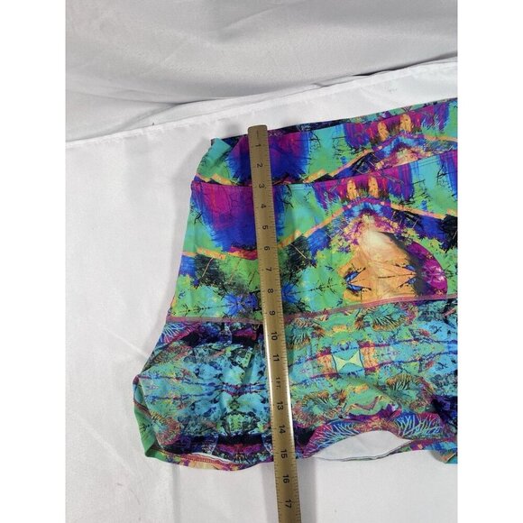 Donajo Dona Jo Sz 2 Colorful Surreal Print Pleated Tennis Pickleball Skirt Skort - Picture 5 of 7
